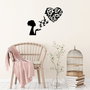 Wallity Birds Woman Heart - 465 Escultura de pared